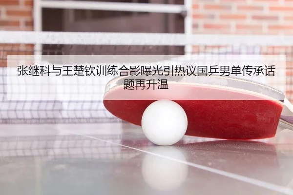 张继科与王楚钦训练合影曝光引热议国乒男单传承话题再升温